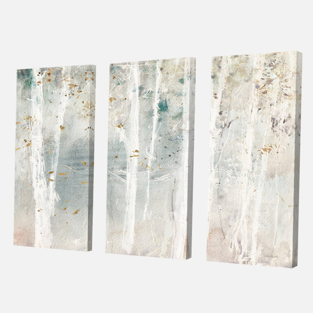 Woodland Walk Into The Forest Canvas Artwork Print - 60 in. Wide x 40 in. High - 3 Panels G57092