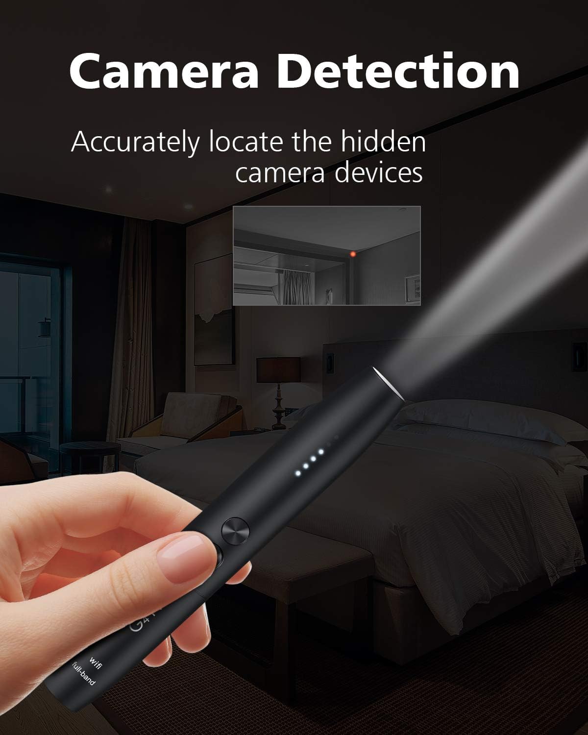 Anti Spy Detector, Bug Detector, Portable Pen Shape, Pack of 2 M127