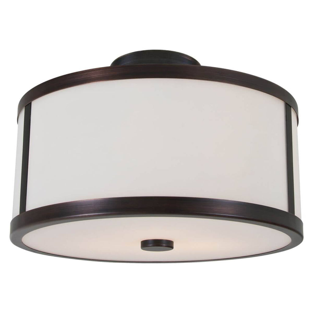 Oil Rubbed Bronze 2 Light Semi Flush Mount W228097