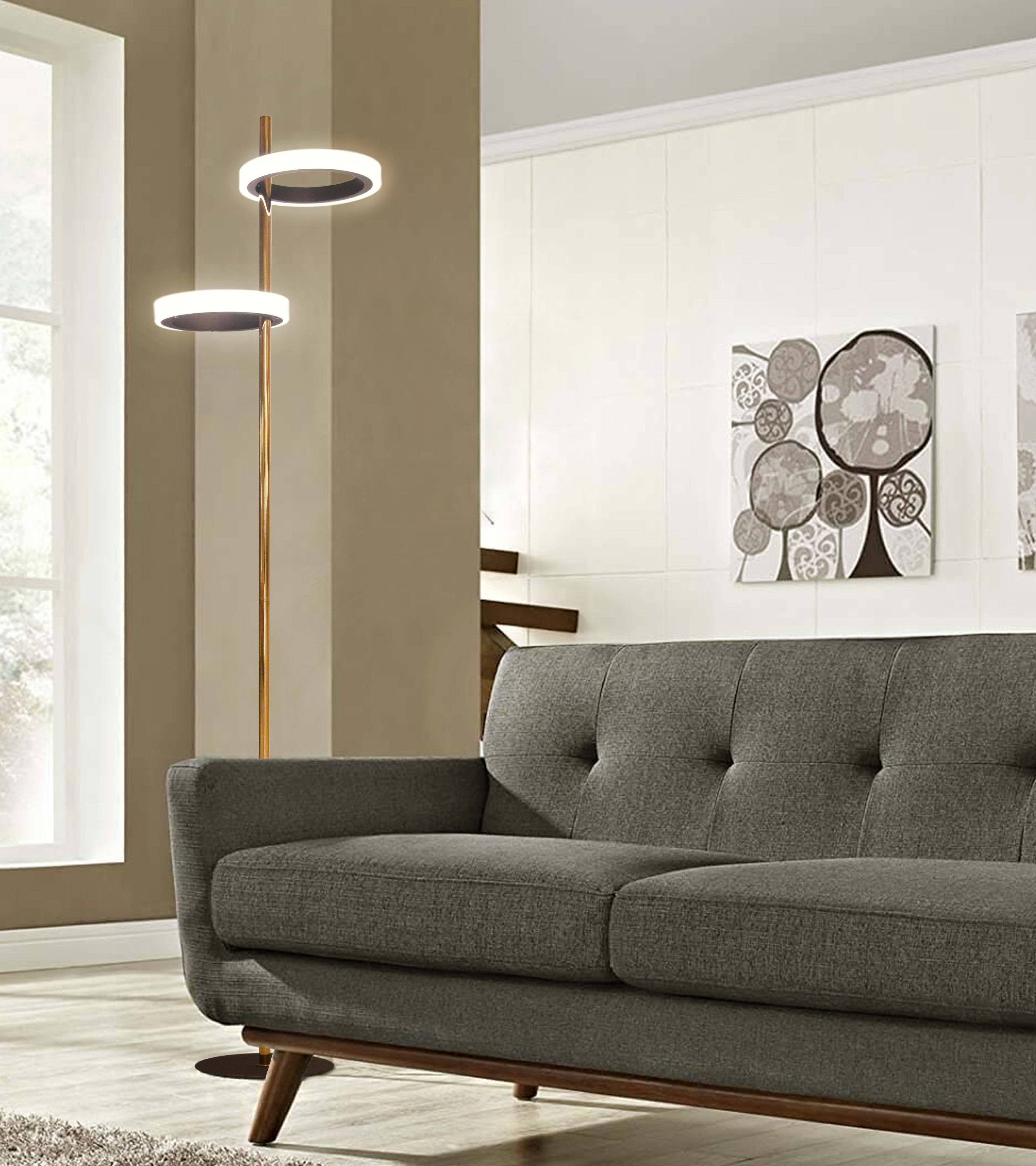 Antique Nickel Floor Lamp N5802