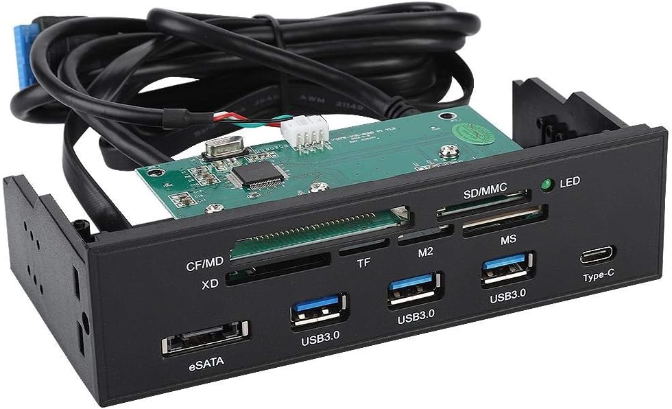 Internal Card Reader Dashboard, 5.25 inches Multifunction PC Front Panel A9280