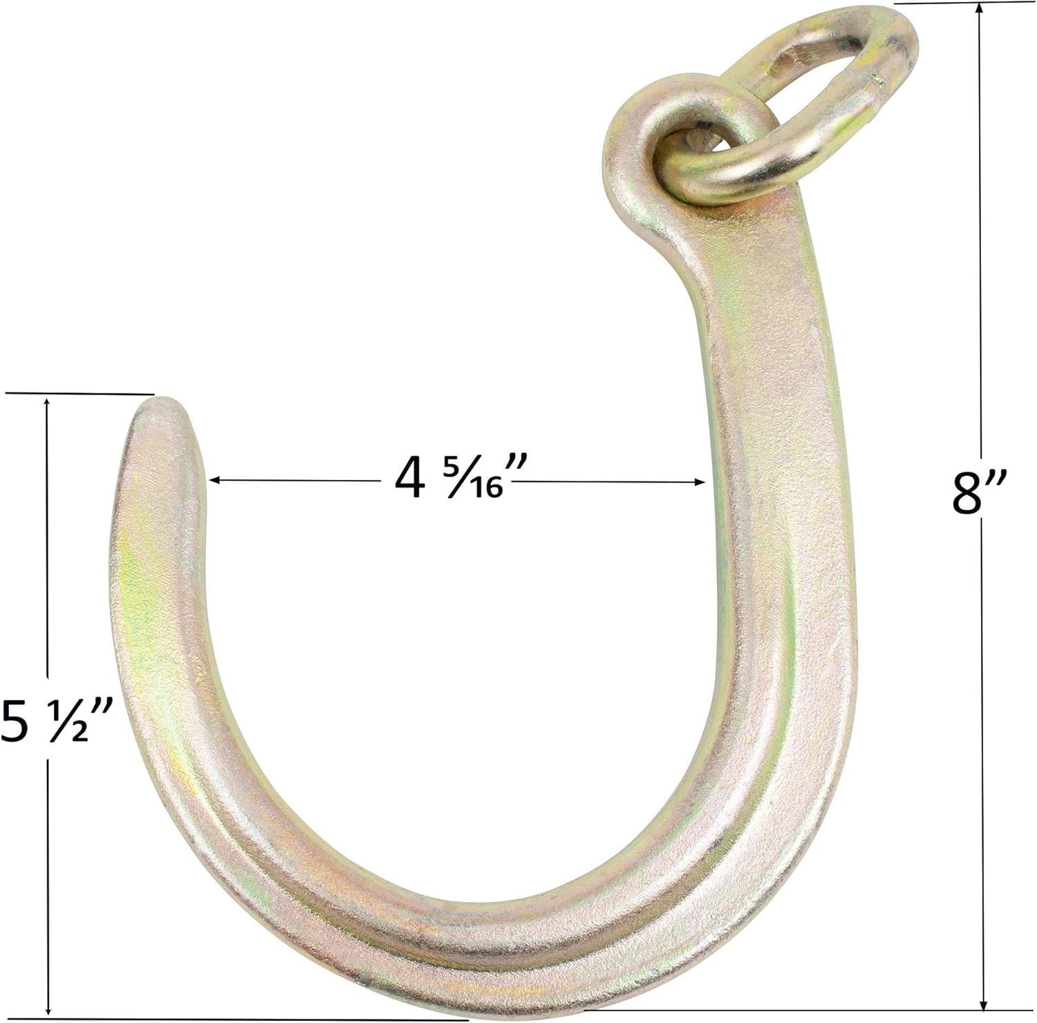 8" Medium J Hooks Chain Bridle with Grab Hooks 2' Legs (2 Pack) F2702