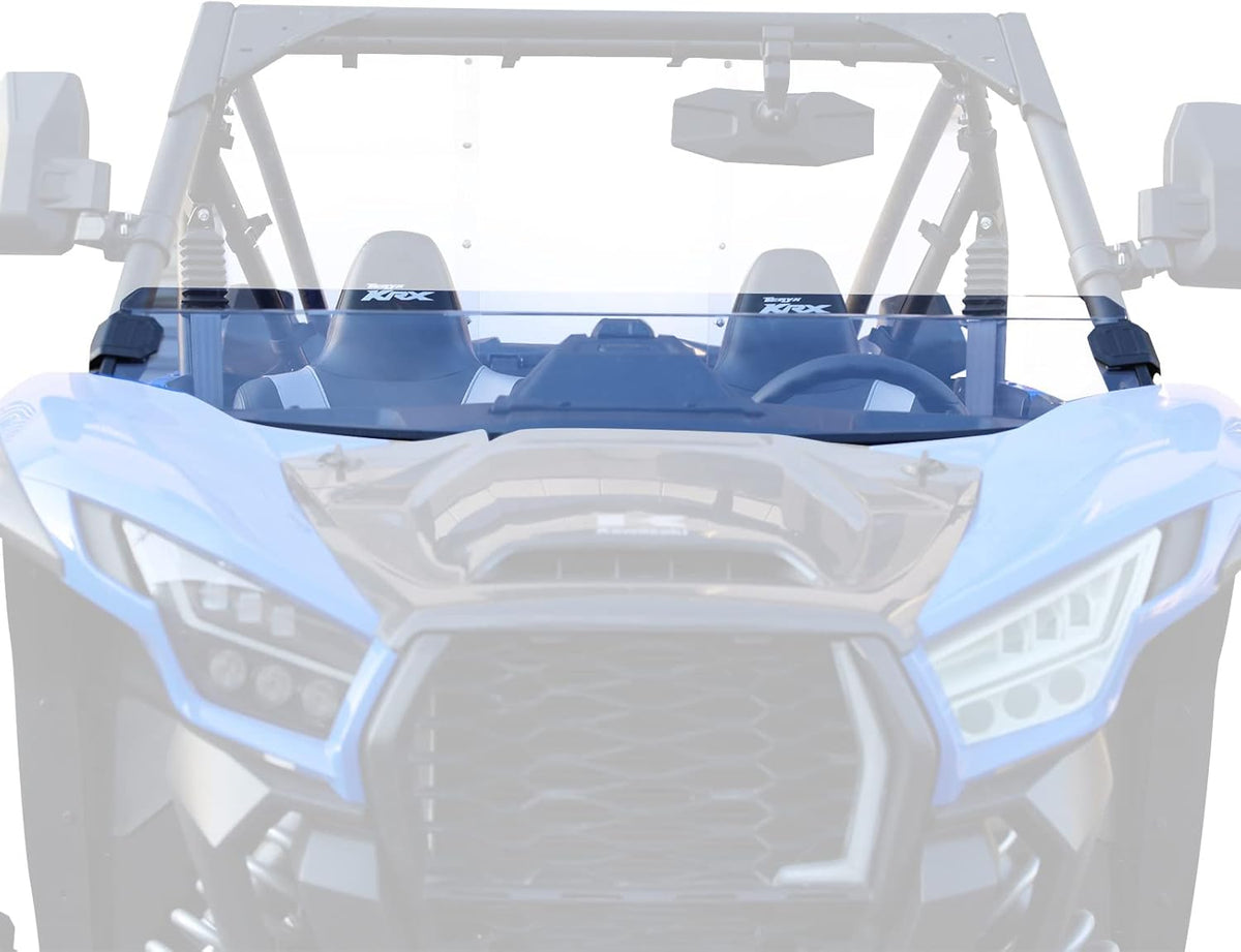Front Half Windshield for Kawasaki Teryx KRX 1000, Clear Hard Coated Vented Polycarbonate Windscreen J64557