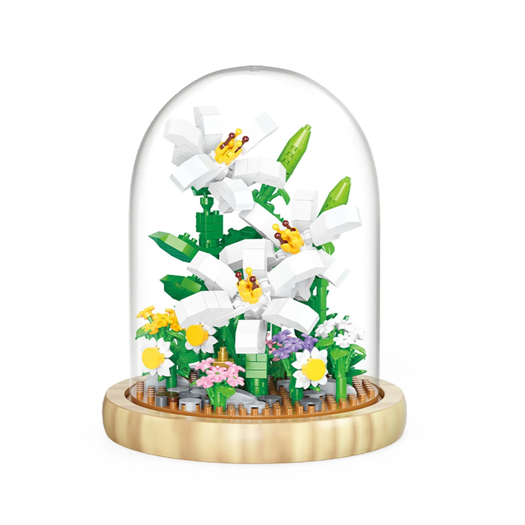 DIY Building Blocks Set with Wooden Base T51942