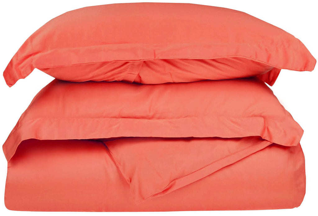300 Thread Count Cotton Solid Duvet Cover Set King/California King T1572