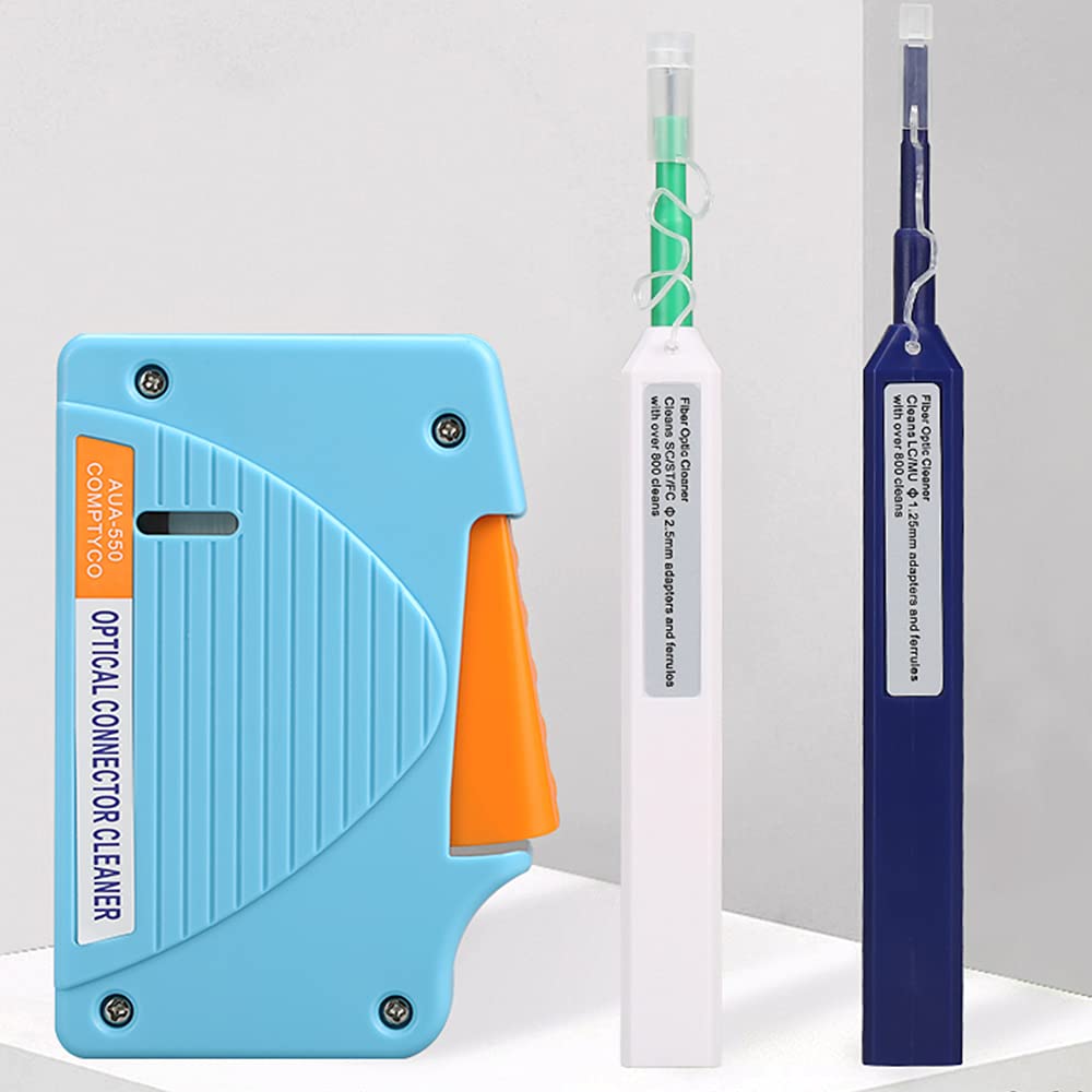 Optic Fiber Cleaning Pens & Cassette for FC SC ST LC MU Connectors Pack of 2 D276