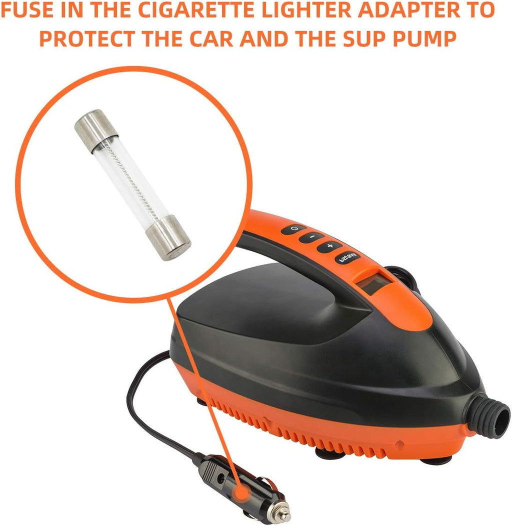 16 PSI Electric Paddle Board Pump with Auto-Off, 12V DC, Pack of 2 I5973