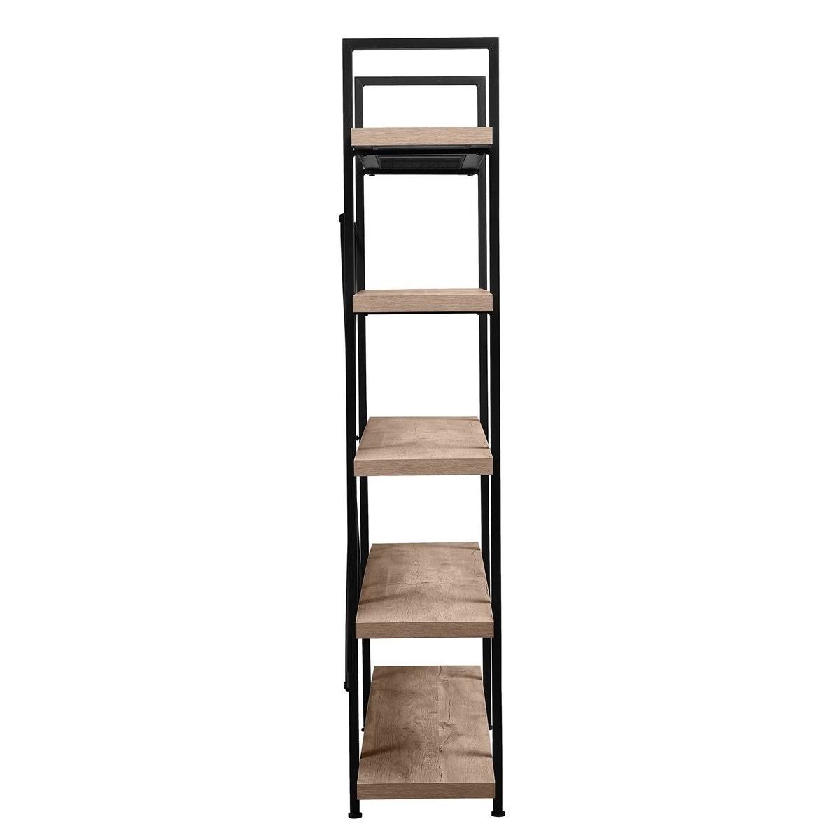 5-Tier Rustic Storage Bookshelf S560