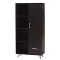 Dark Brown 4-Shelf Bookcase L256