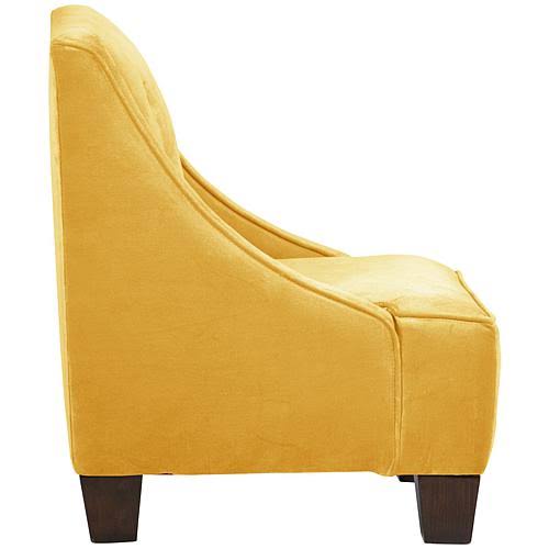 Velvet Light Grey Kids Chair with Buttons L42494