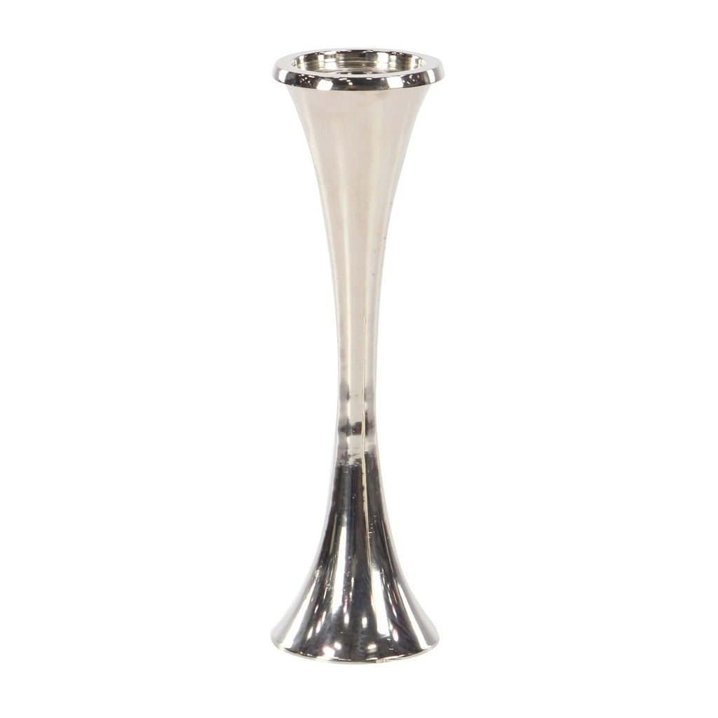 Silver Tapered Aluminum Candle Holders Set of 3 P500