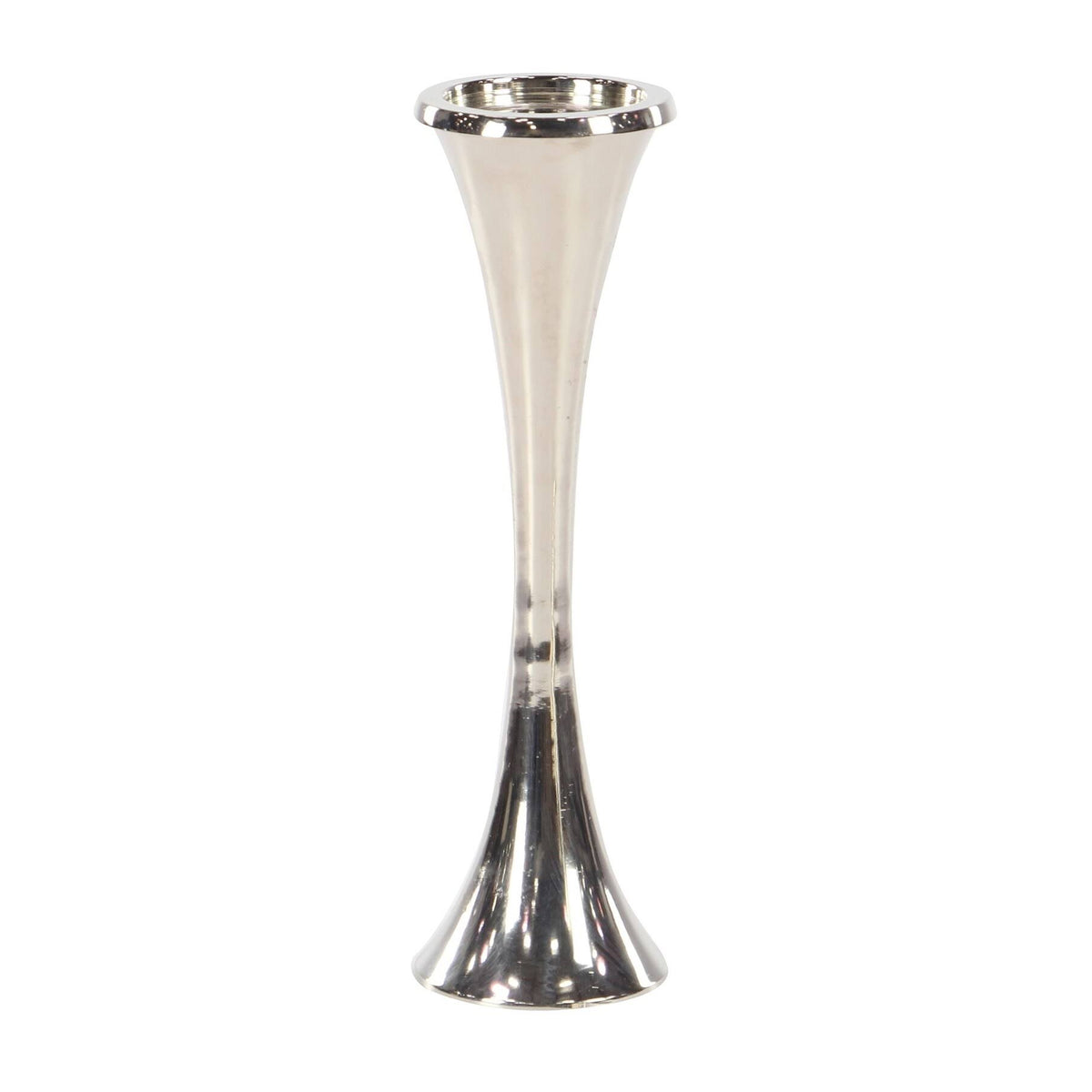Silver Tapered Aluminum Candle Holders Set of 3 P500