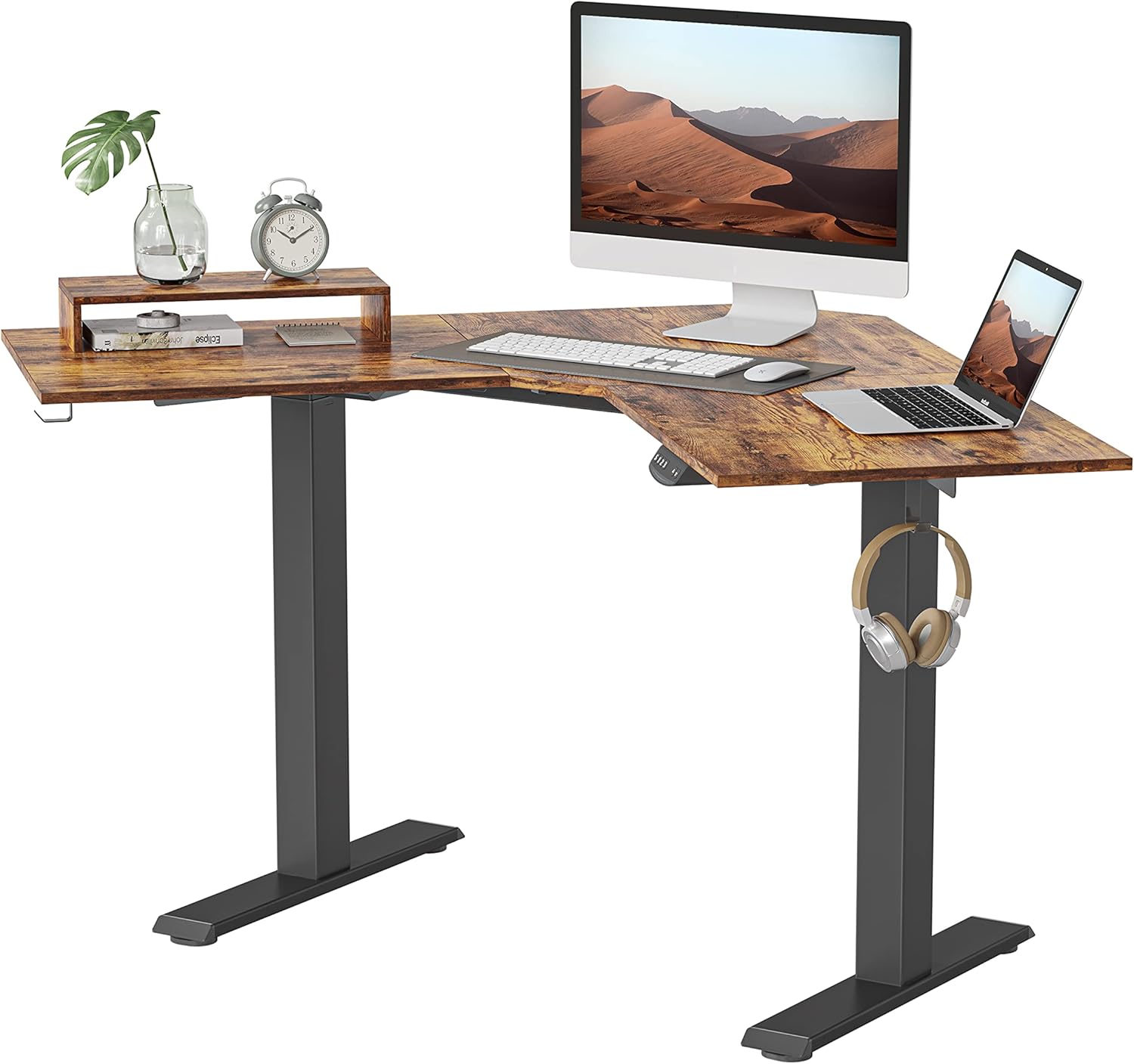 White Top 48 Inches Electric Standing Desk U8518