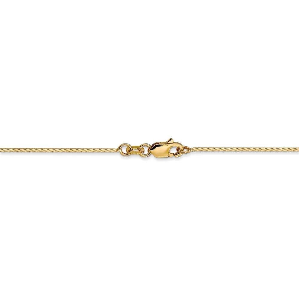 14kt Yellow Gold Octagonal Snake Chain 20 inch Lobster Clasp O262042