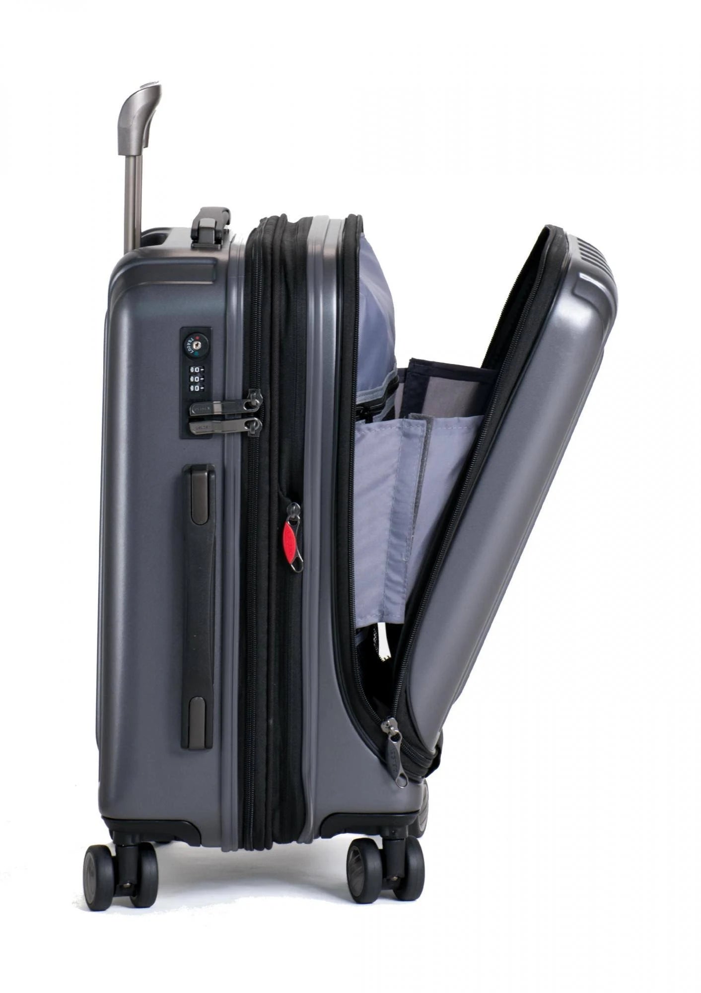 Silver International Carry-On Spinner Trolley F88225