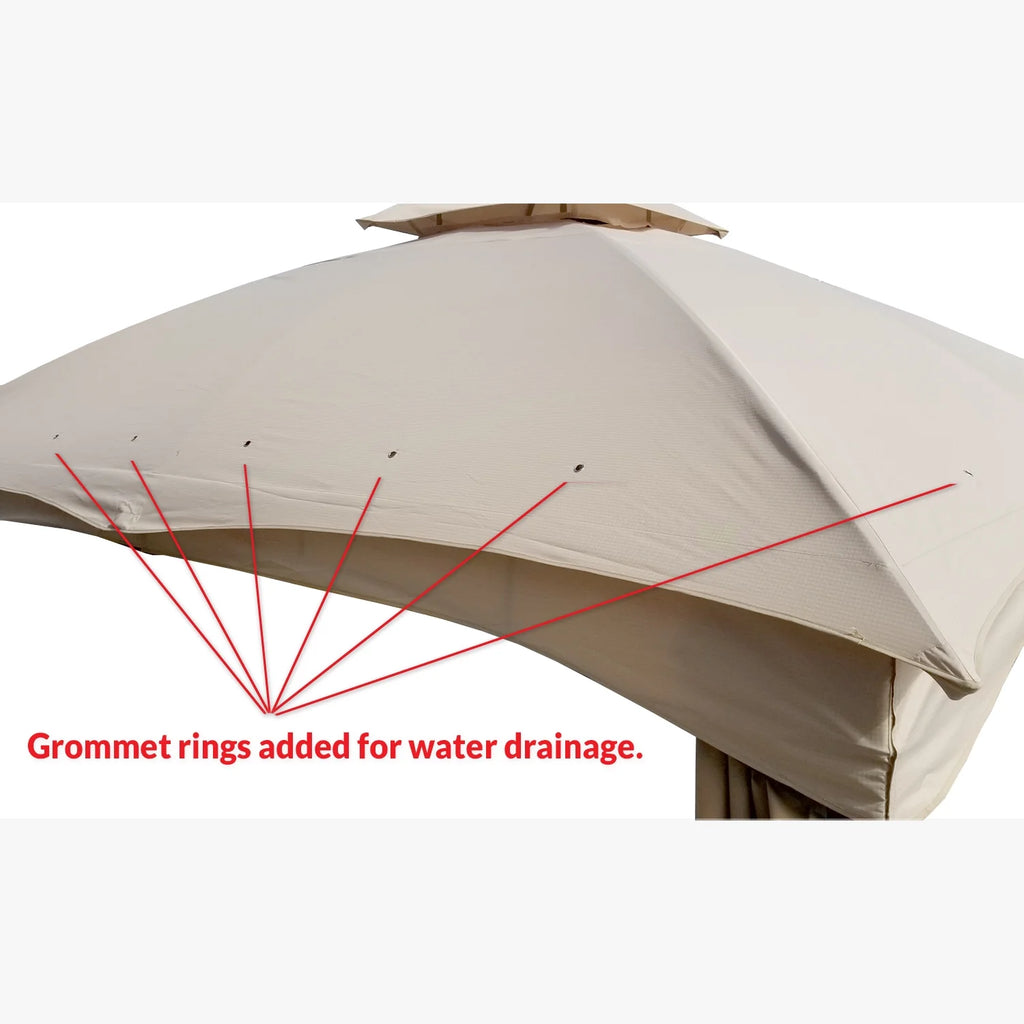 10x12 Gazebo Replacement Canopy Top Cover O655214