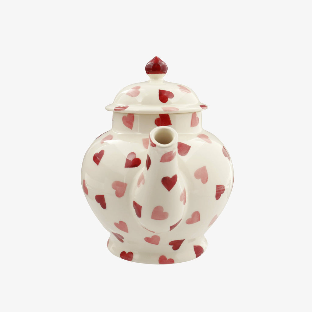 Pink Hearts 4 Mug Teapot Boxed I480