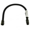 24" Black Stainless Steel Gas Fireplace Connector, 1/2" MIP x 1/2" FIP, 3/8" ID N1975