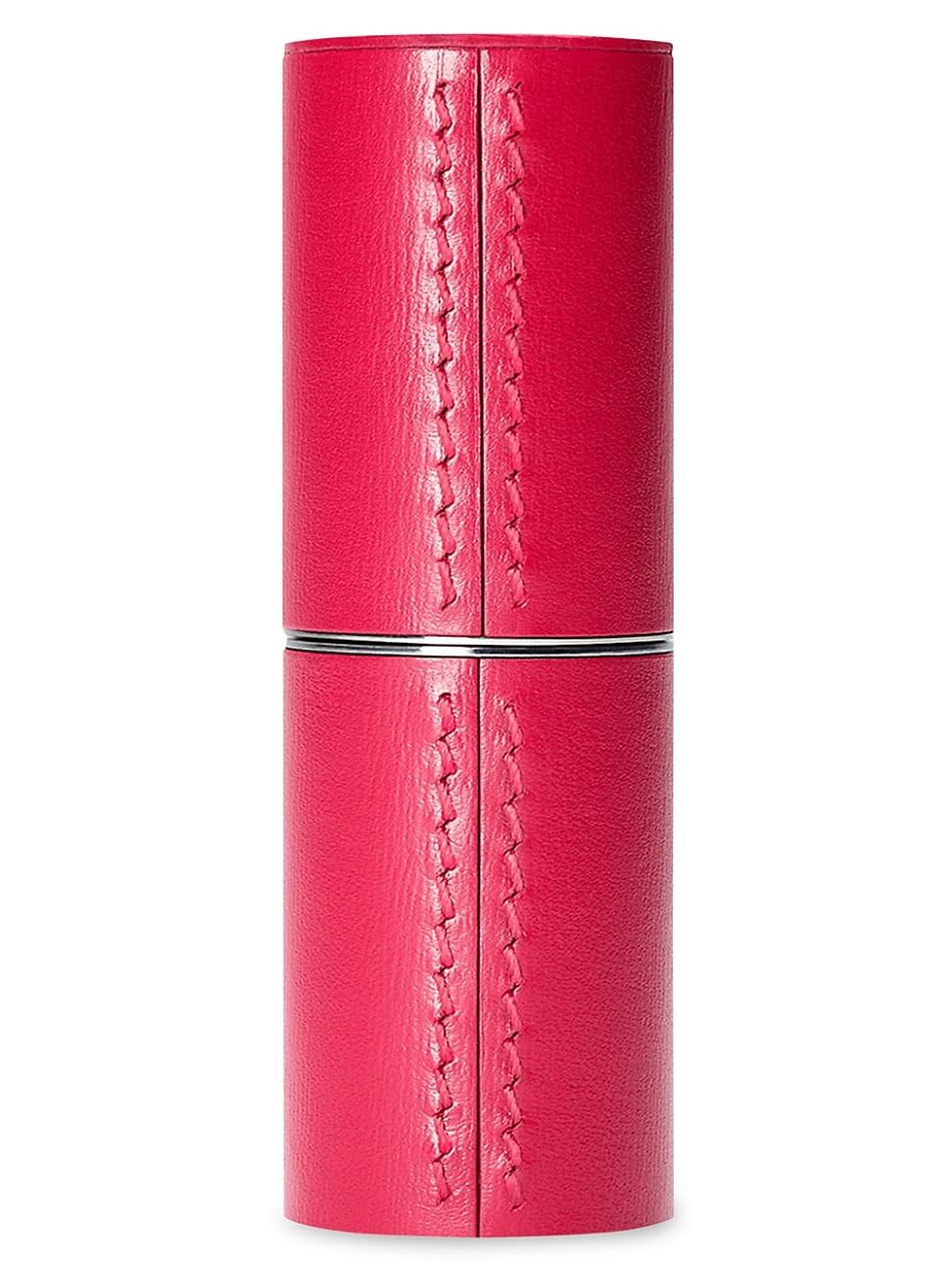Fuchsia Refillable Leather Lipstick Case K125