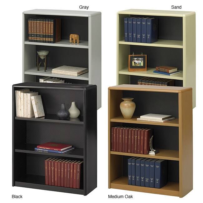 Gray 3-Shelf Bookcase I117