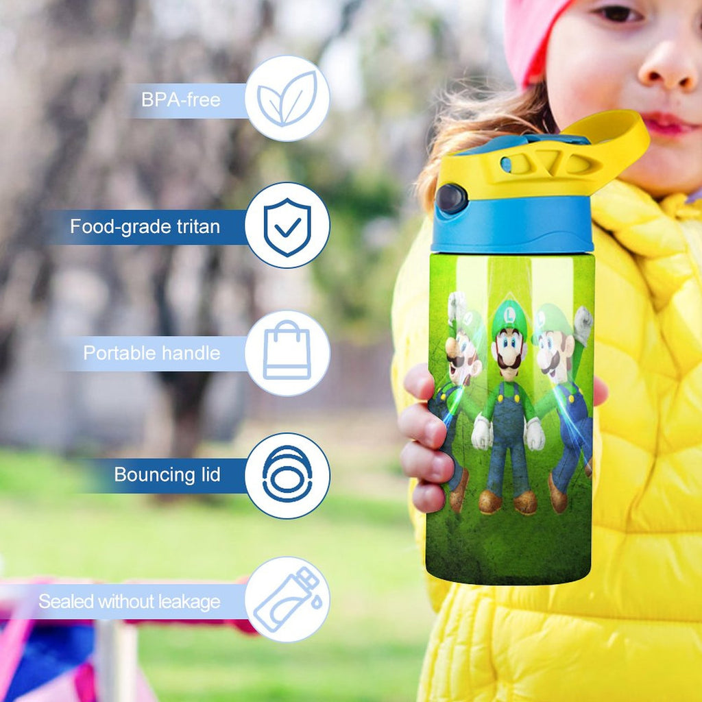 Insulated Stainless Steel Water Bottle with Straw E671994