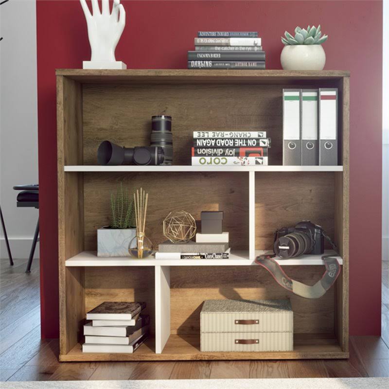 Rustic Brown Sandstone Asymmetrical Shelving Unit G951228