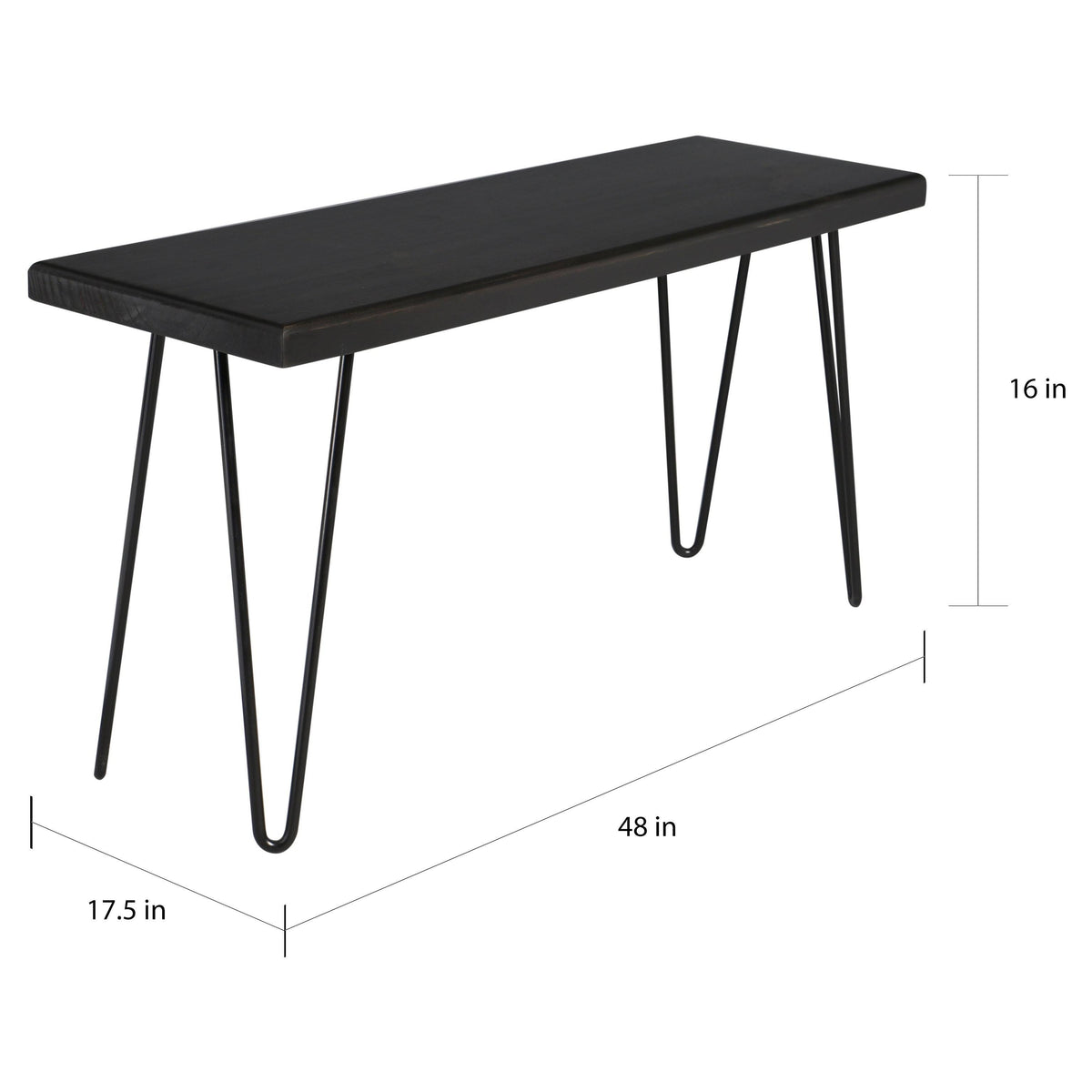 Rustic White Wood Bench Y65310