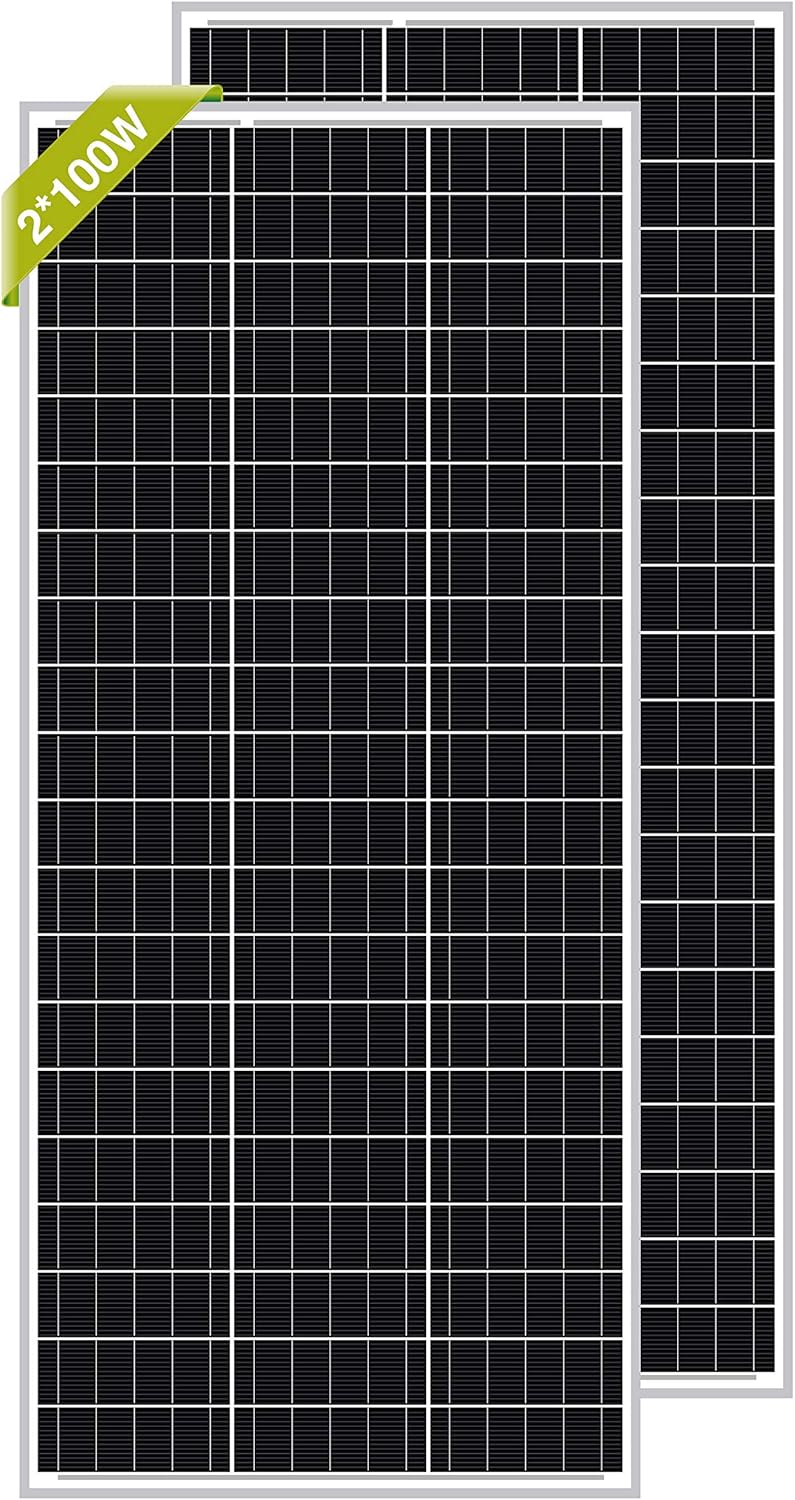 100 Watt 12V Monocrystalline Solar Panel with Z Bracket T2416