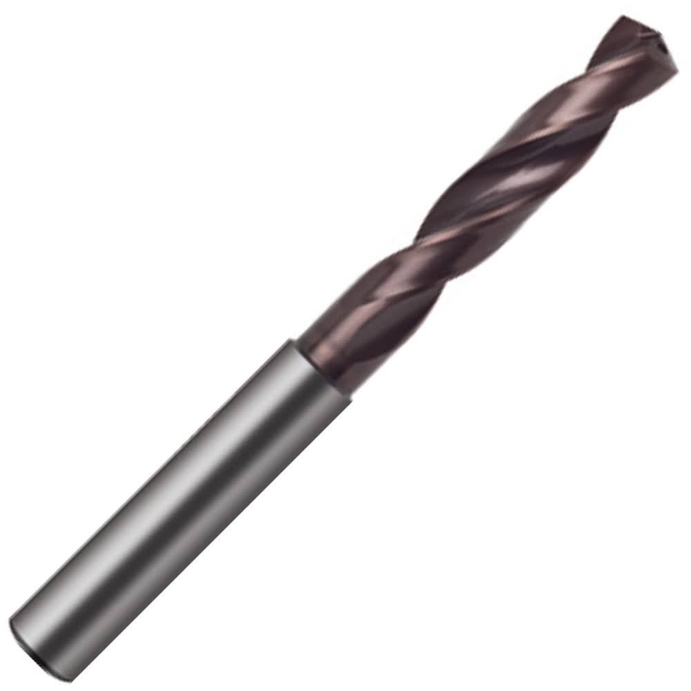 5/8x22 Carbide Coolant Fed Drill, Reinforced Straight Shank, 65mm LOC L59860