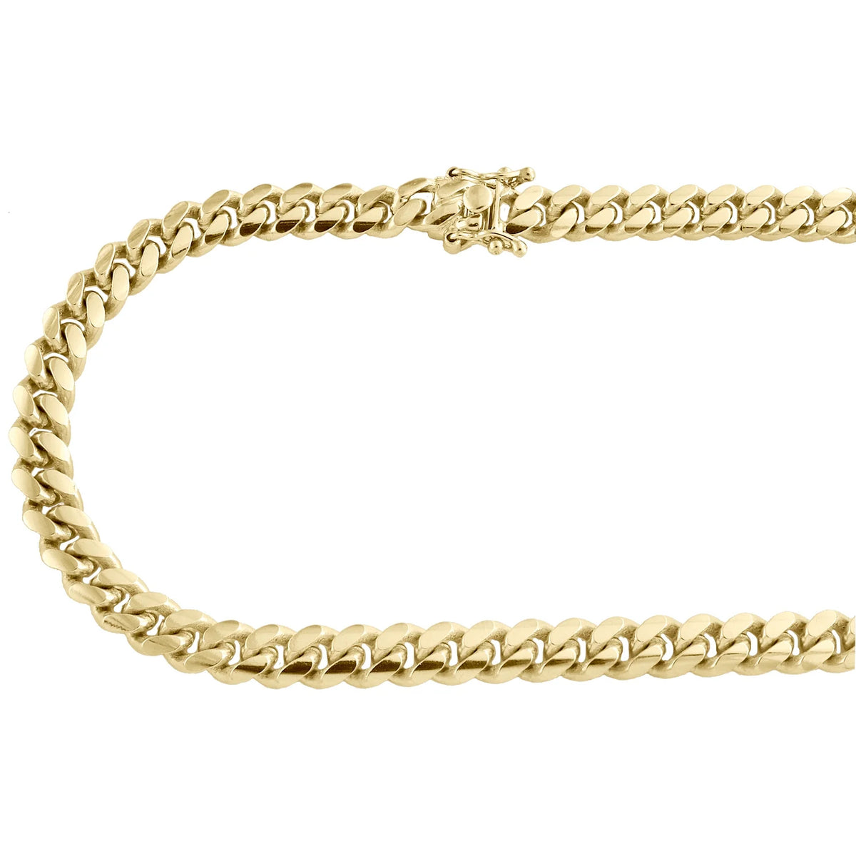 10K Yellow Gold Solid Miami Cuban Link Chain Necklace 30 Inch L76953