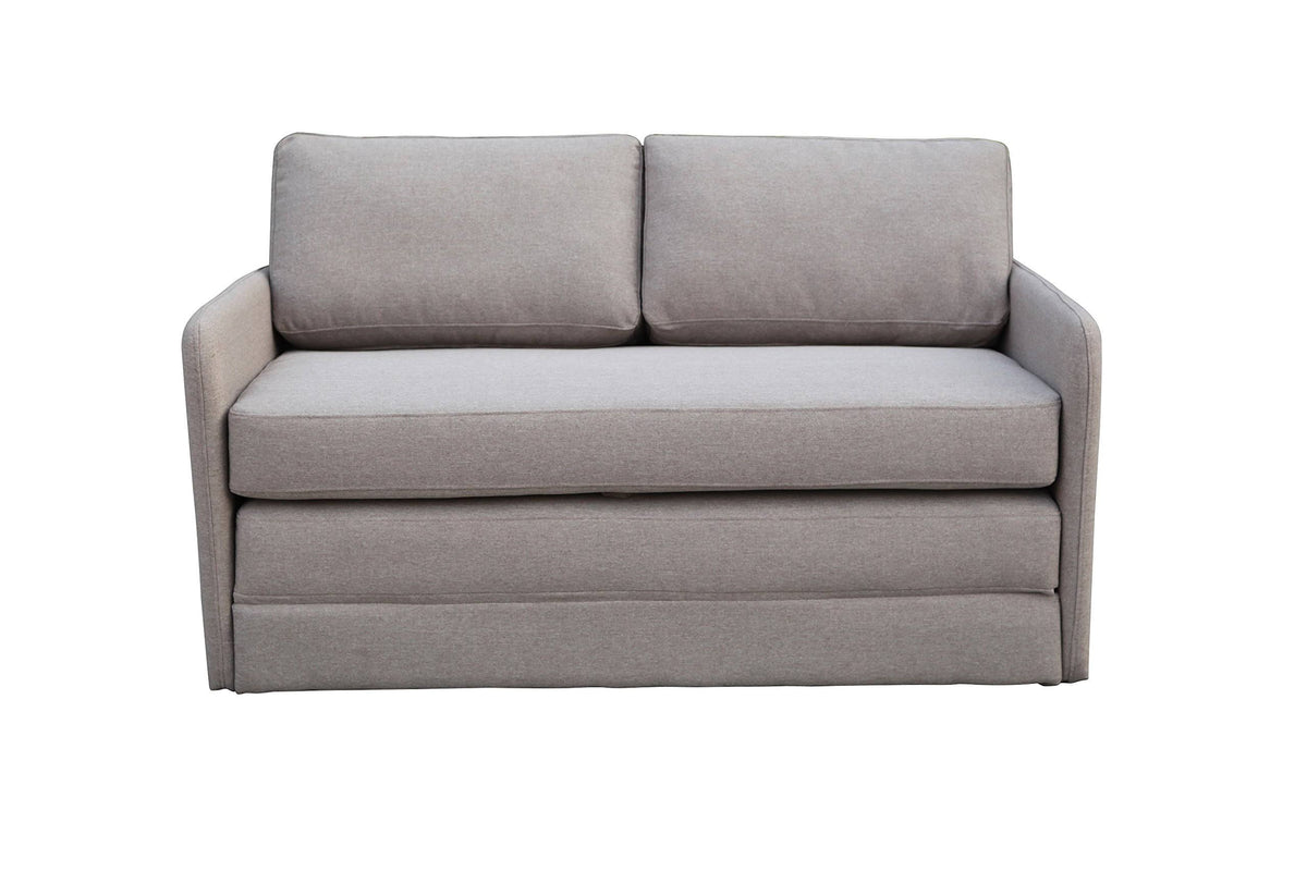 Gray Fabric Convertible Futon A1787