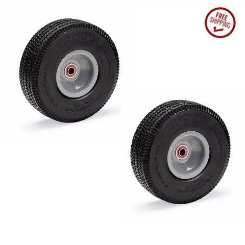 Pack of 2 Flat Free Foam Filled Hand Truck Tire R2160
