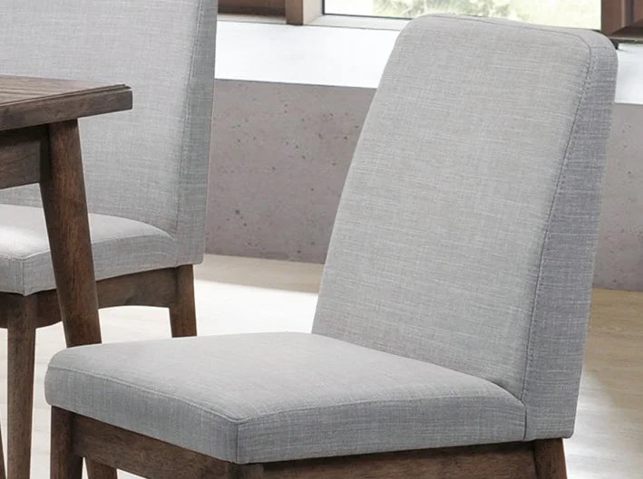 Solid Wood Fabric Upholstered Dining Chair 2Pcs Set Z134