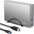 USB 3.0 to SATA Aluminum External Hard Drive Dock Case for 3.5 inch HDD SSD H756441