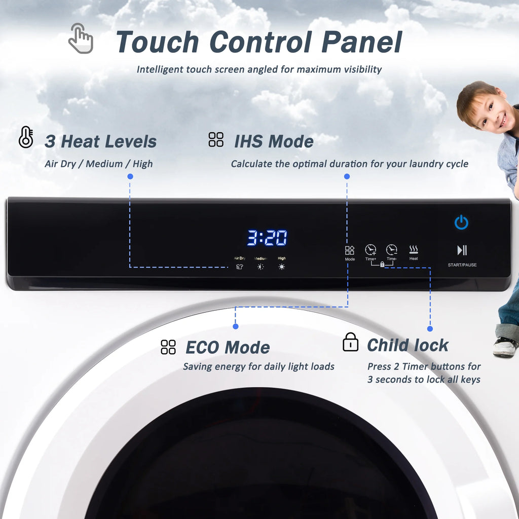 Electric Portable Clothes Dryer with Stainless Steel Tub P2134