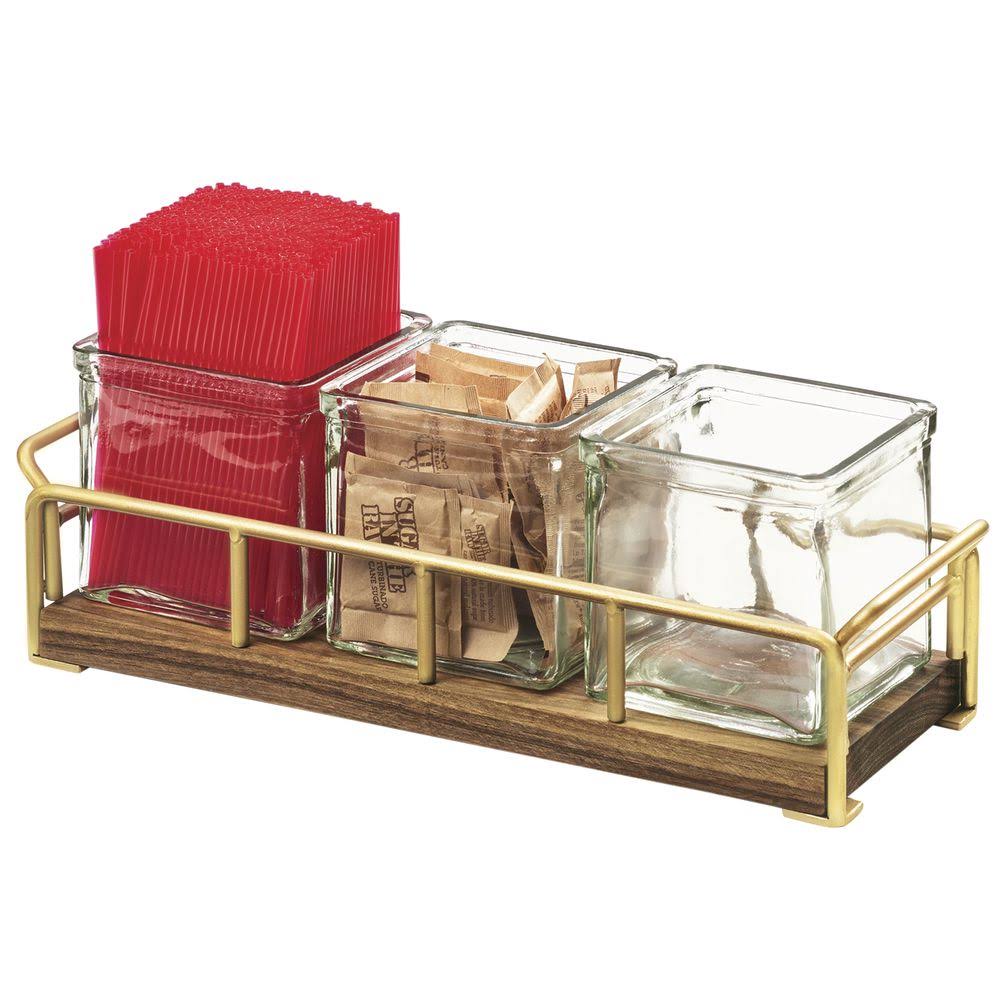 Brass 3 Jar Organizer H217