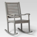 Gray Wash Acacia Wood Outdoor Rocking Chair E7611