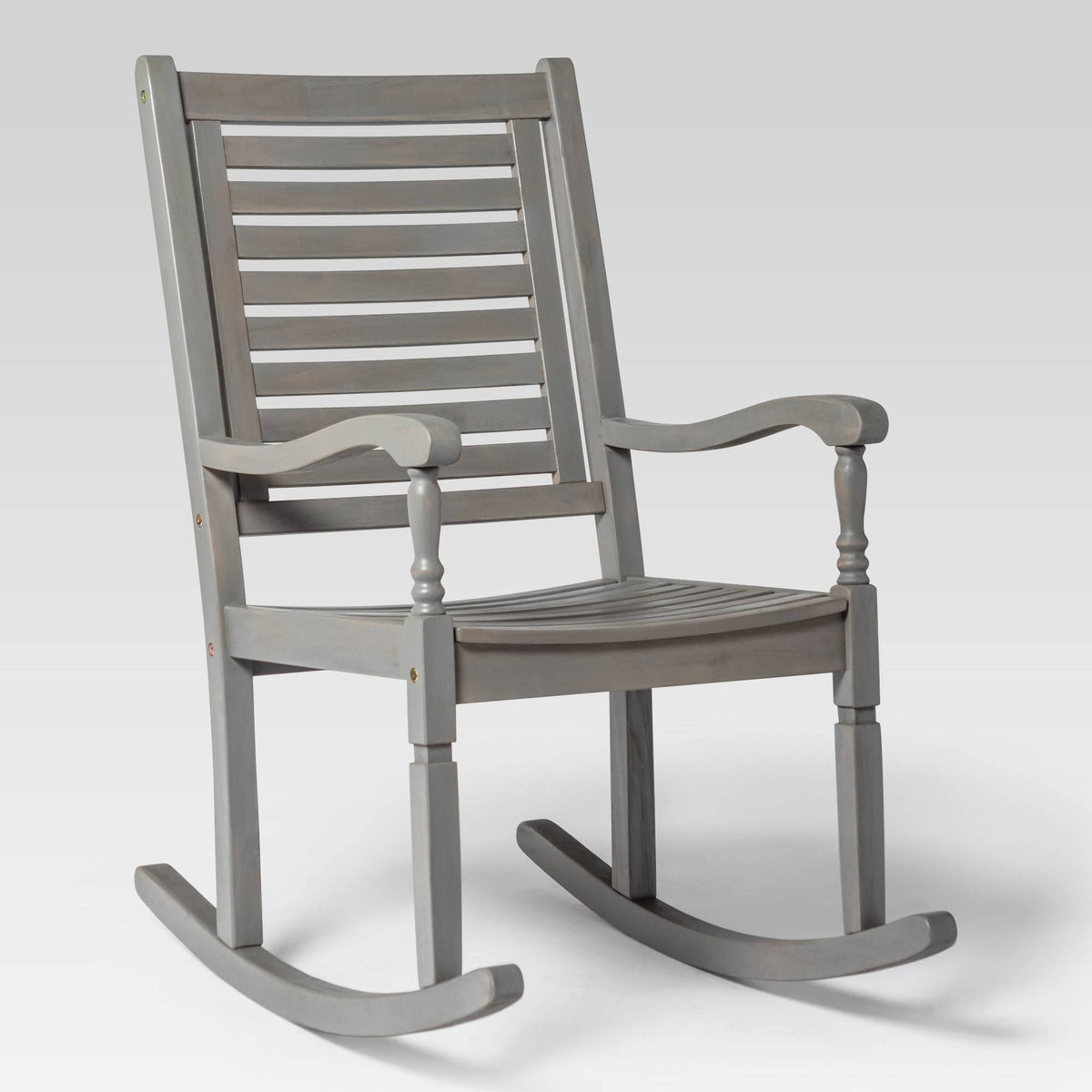 Gray Wash Acacia Wood Outdoor Rocking Chair E7611