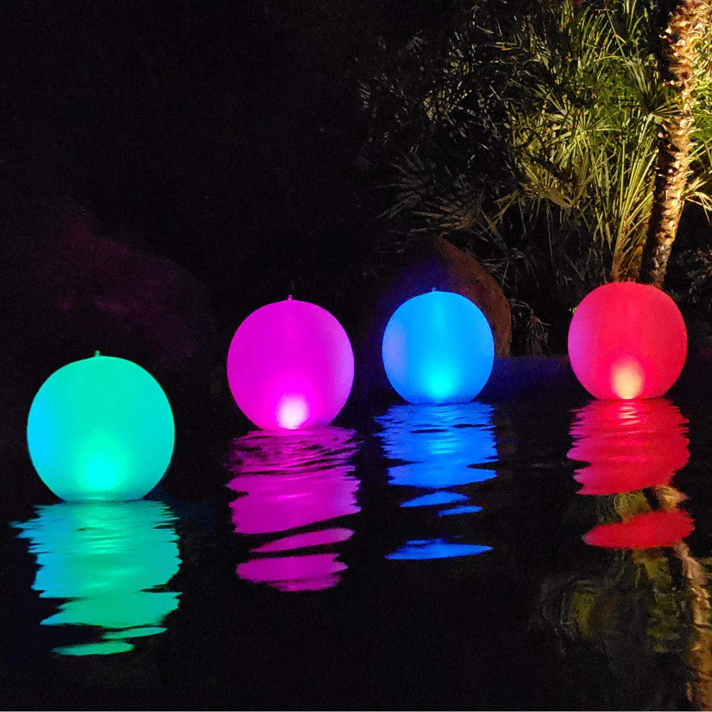 4 PCS Solar Powered Floating Pool Light Y30732