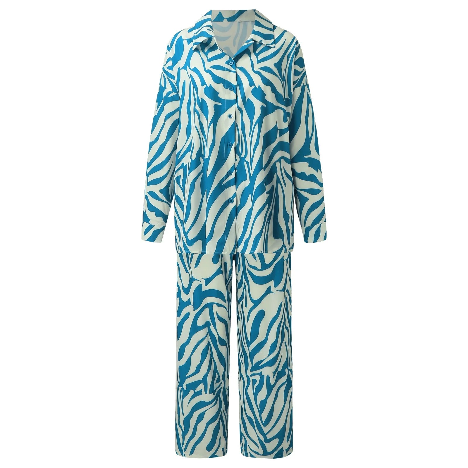 Womens Tracksuit Sweatsuit Set Long Sleeved Print Trouser Suit D808516