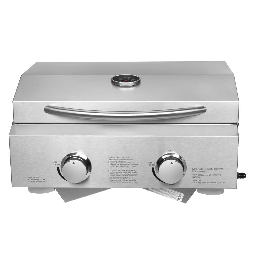 Stainless Steel Propane Grill with Foldable Leg E98986