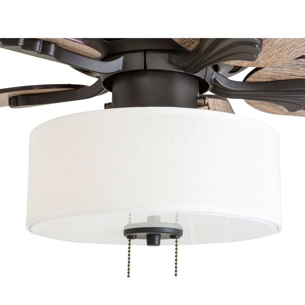 Farmhouse Ceiling Fan 52x22 Barnwood/Tumbleweed, Aged Bronze R980