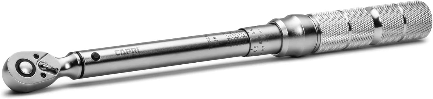30-150 Inch Pound Industrial Torque Wrench, 1 4 Drive, Matte Chrome X783678