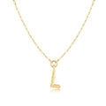 Gold-Filled Initial Necklace with A-Z Pendant Paperclip Chain H27224