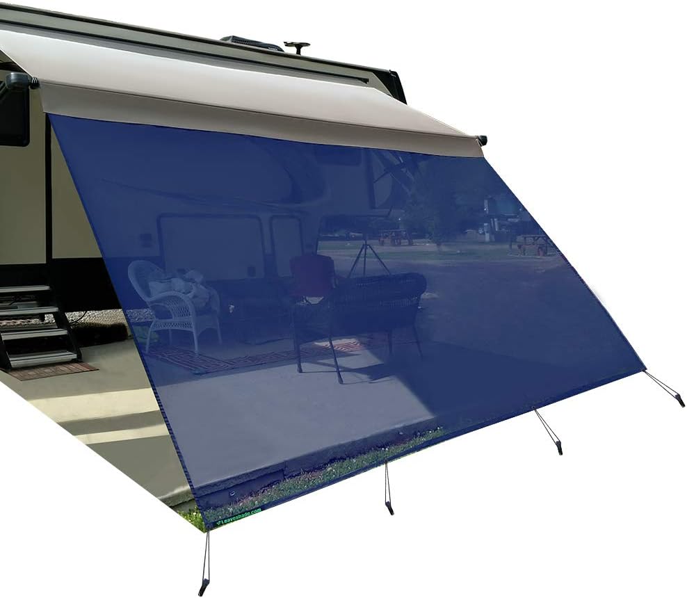Brown Screen Sunshade Complete Kits Motorhome Camping Trailer Canopy Shelter V79543