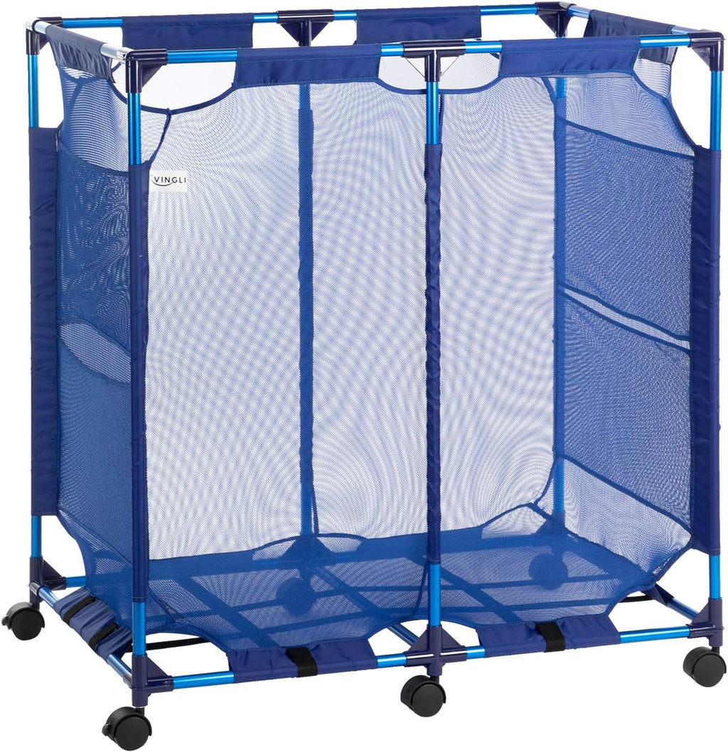 Rolling Mesh Pool Storage Organizer Bin, Pack of 2 V3793