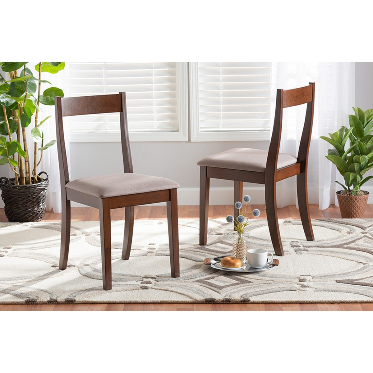 2-Piece Fabric Dining Chair Set U3508