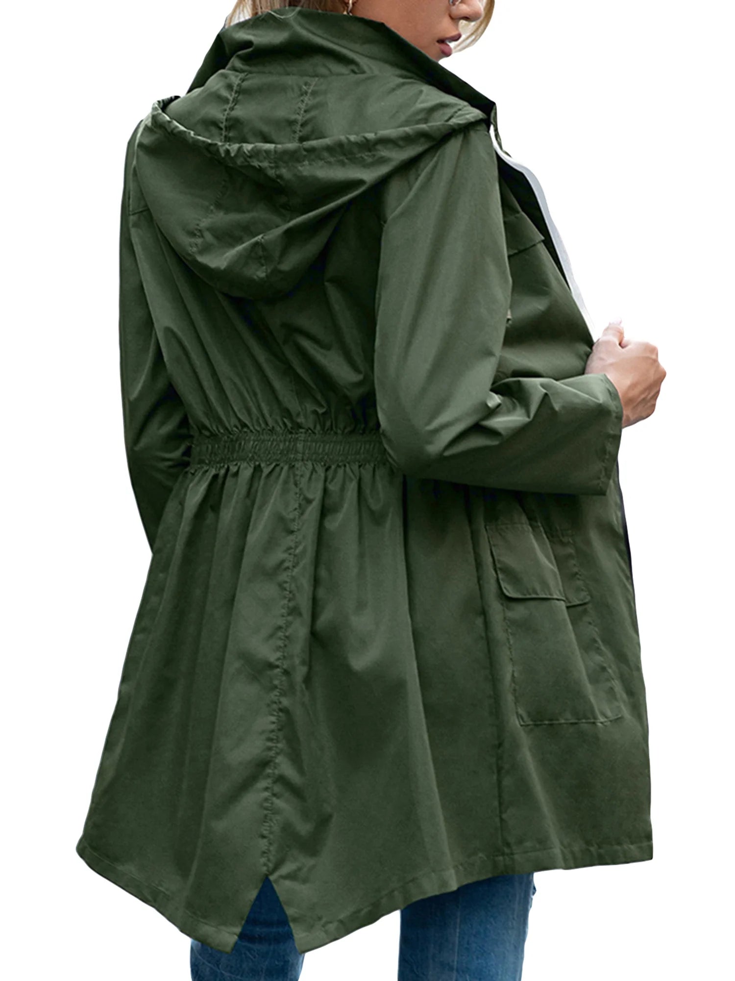 Waterproof Hooded Lightweight Rain Jacket L56549
