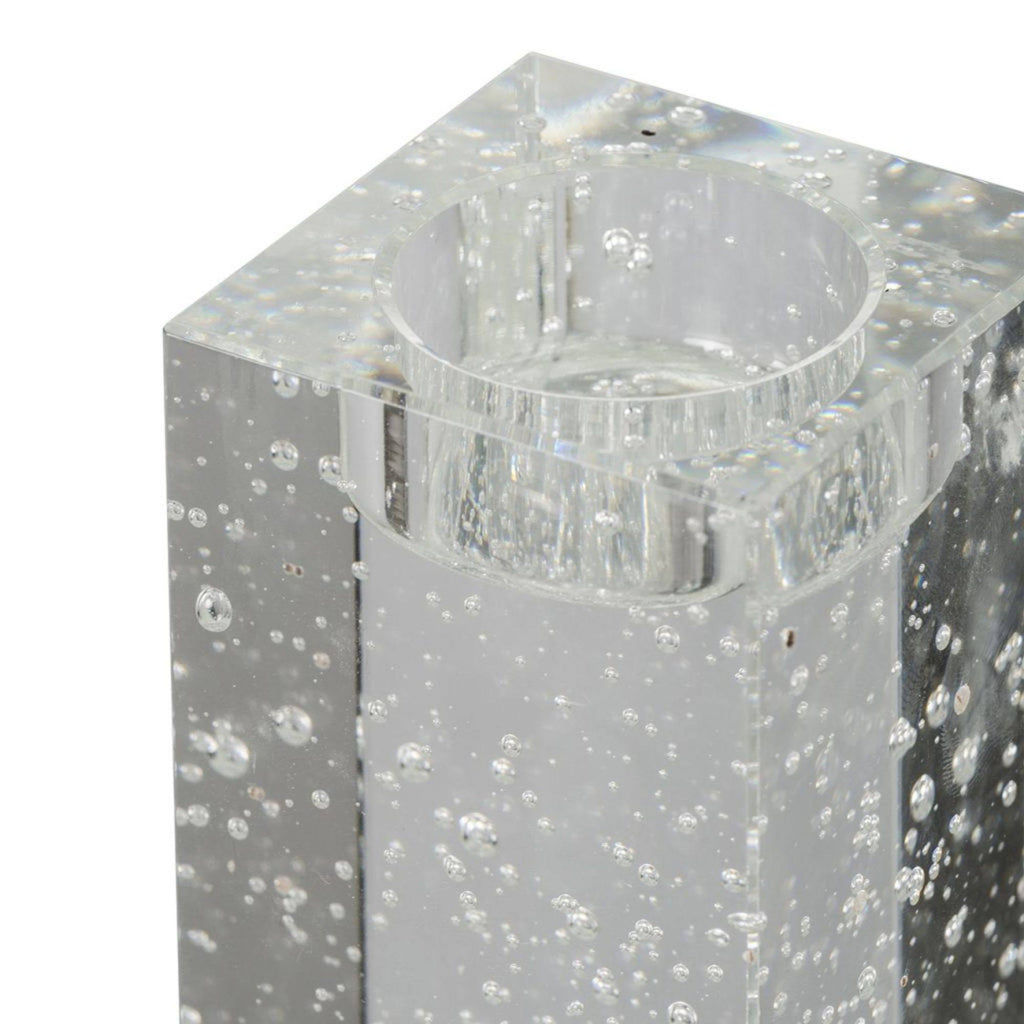 Clear Candle Holder O868