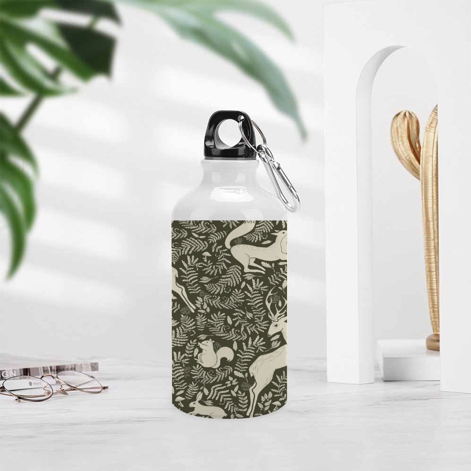 400ml Sport Aluminum Water Bottle with Twist Cap U658196